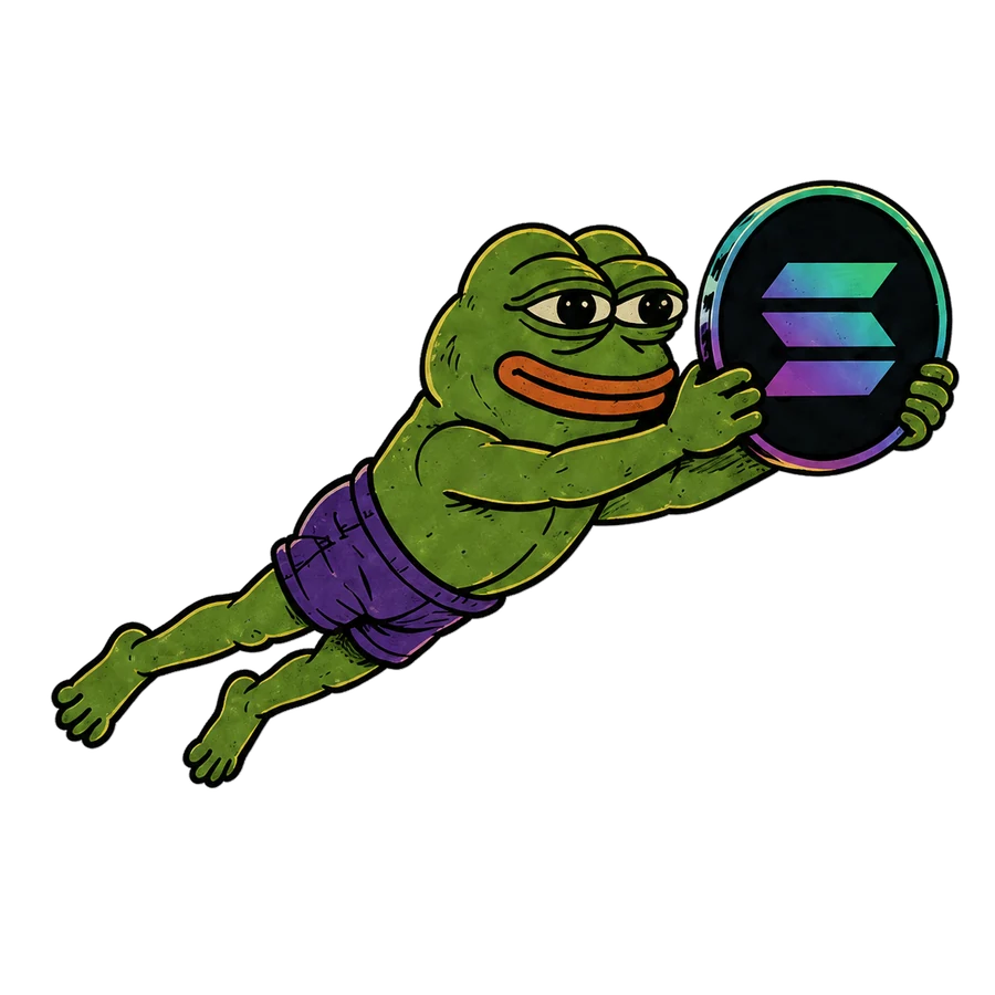Cheeks, a green frog, flying with his lucky disc